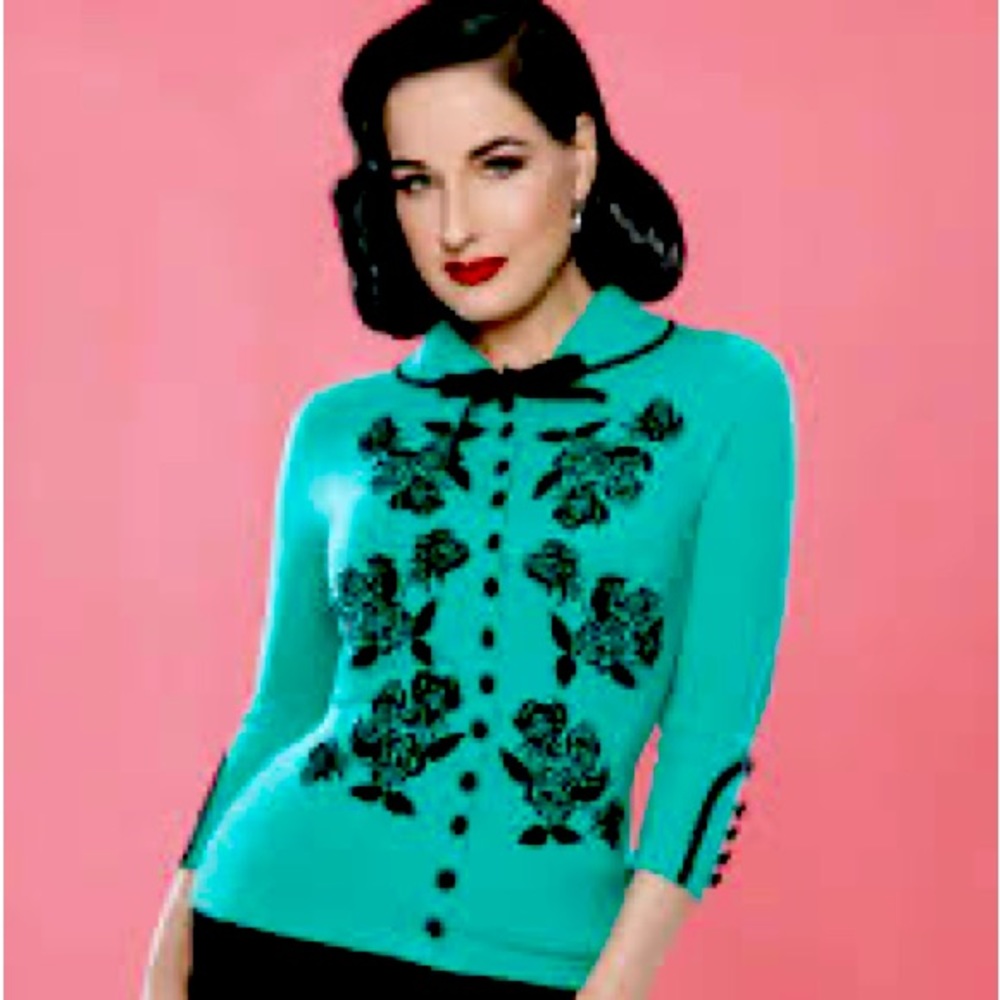 NWT Wheels & Dollbaby Dita cardigan in T Bird color